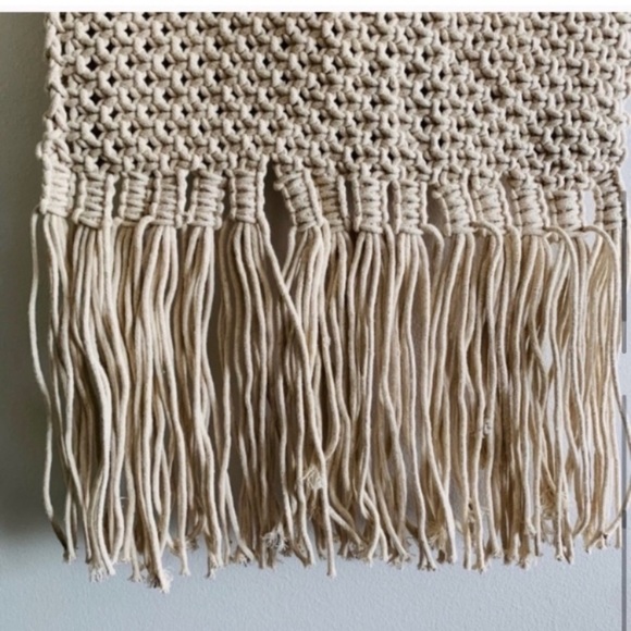 NEW Boho Chic Macrame Woven Shoulder Fringe Shopper Tote Bag - Picture 9 of 16